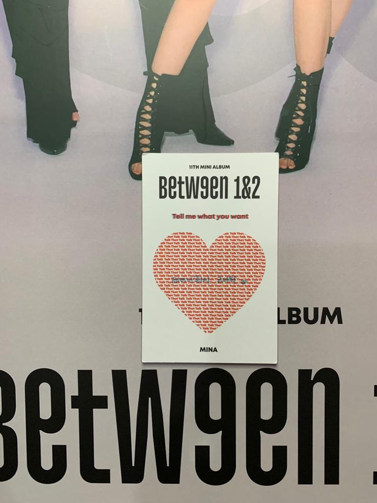 Twice Between Message Photocard Mina Original Bgt Kpop Shop