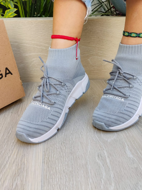 balenciaga bottes gris