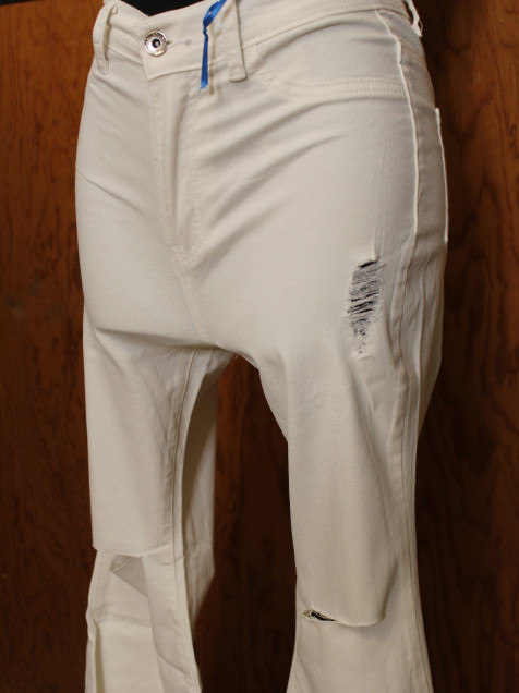 Pantalon Blanco Acampanado