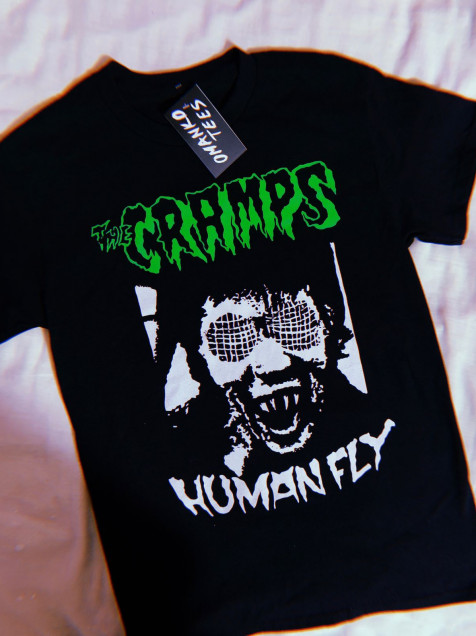Rock Off The Cramps Unisex T-Shirt: Human Fly (Small) - Small - Black - Unisex