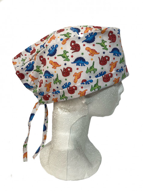 Gorro Medico Quirurgico Quirofano Estampado Dinosaurios Collors Hemieliouniformes Lolapay