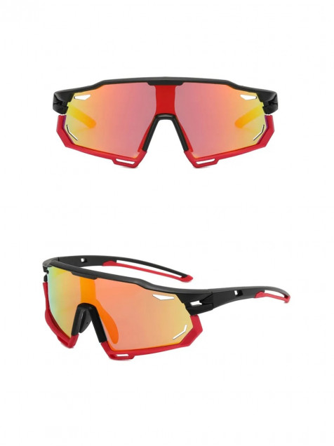 Gafas ciclismo moto auto rojo hombre mujer lentes sol carretera deportes  aire libre senderismo –