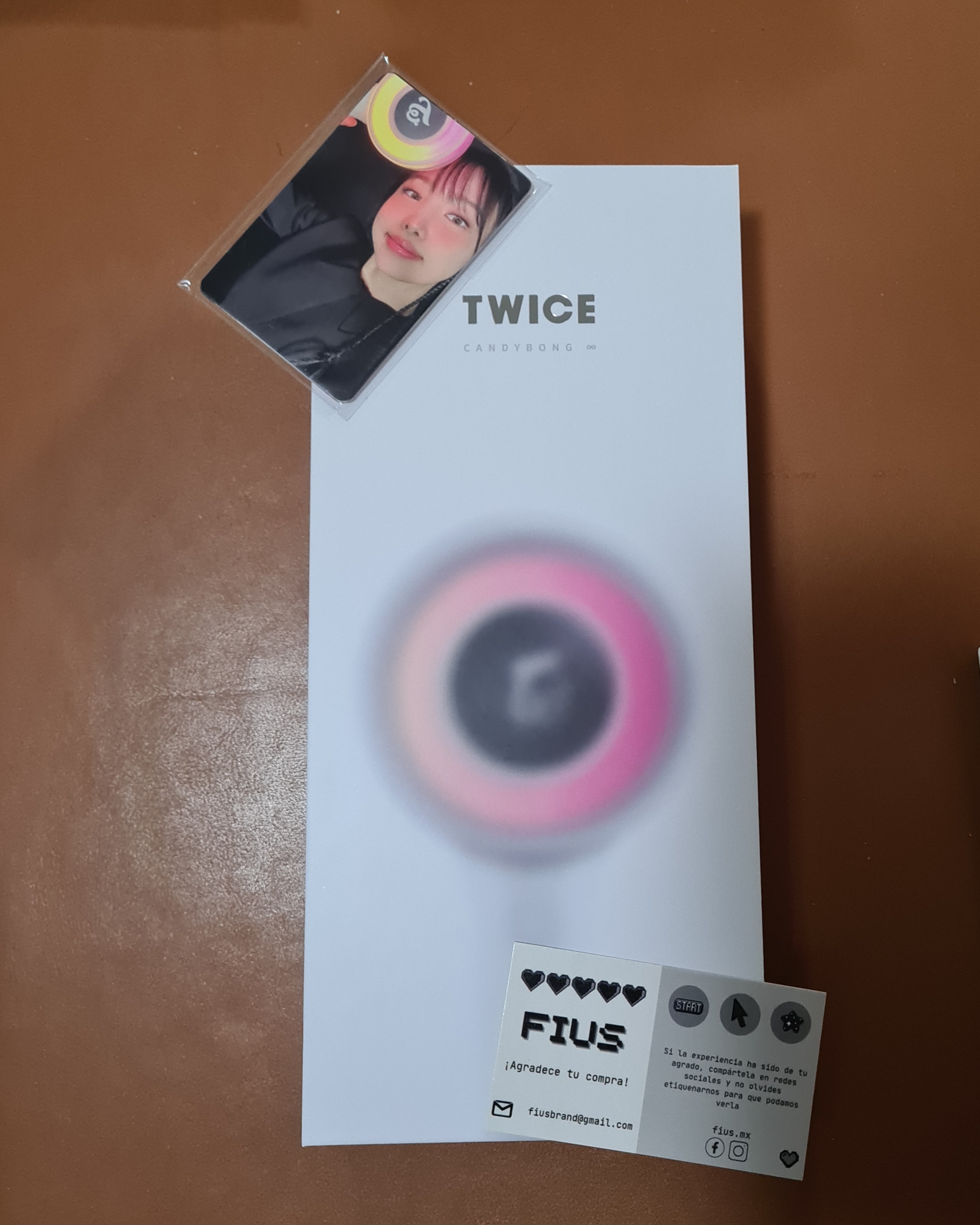Candy Bong infinity con photocards fiusmx LolaPay