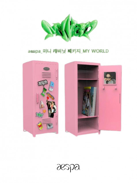 aespa Mini Cabinet Package MY WORLD version Official MD