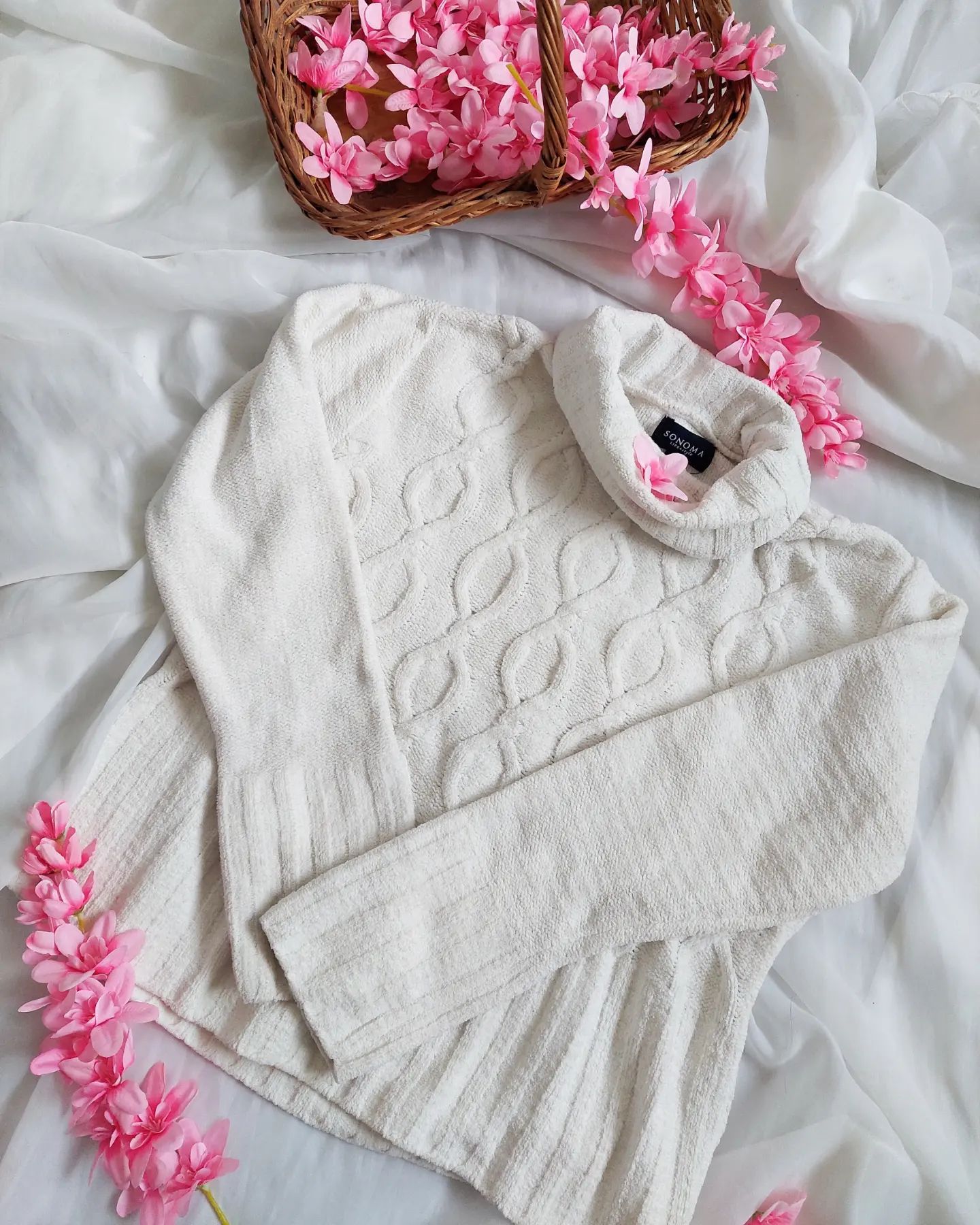 Suéter blanco trenzado SONOMA flordecerezo_boutiqu LolaPay