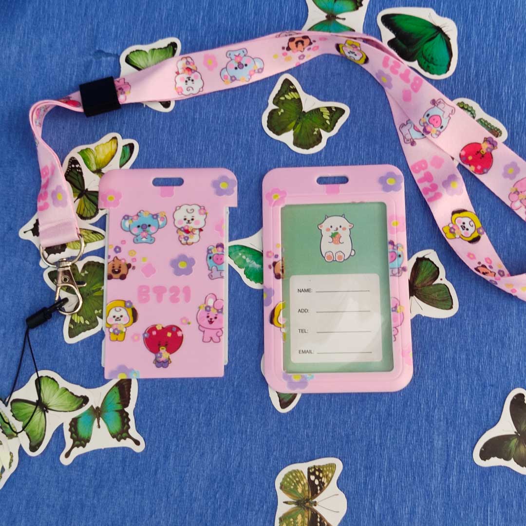 BT21 Porta Credencial BTS Tarjetero BT21 BT21 ID Holder