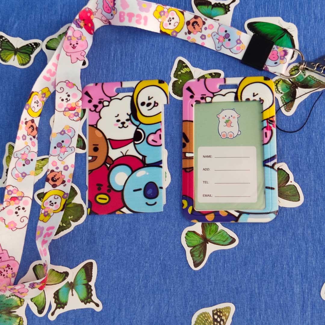 BT21 Porta Credencial BTS Tarjetero BT21 BT21 ID Holder