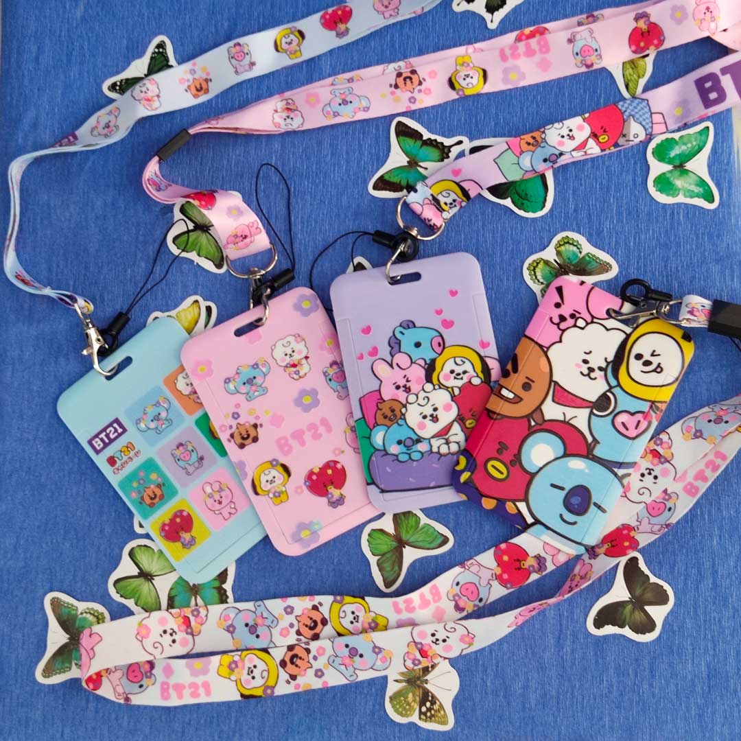 BT21 Porta Credencial BTS Tarjetero BT21 BT21 ID Holder