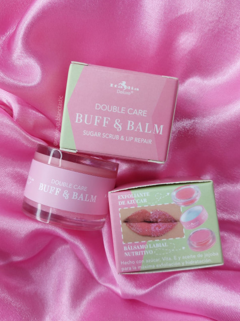 Exfoliante Y Bálsamo De Labios Buff And Balm Sugar Scrub And Lip Repair De Italia Deluxe 4165