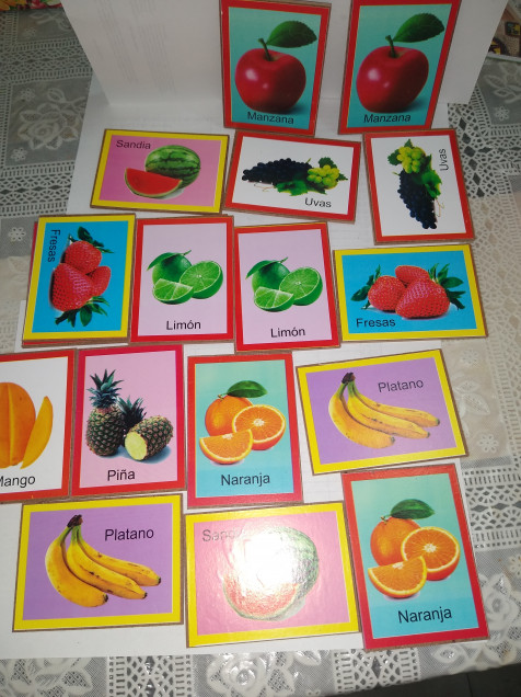 Memorama 9 Pares MDF, Frutas , Juego Didáctico - Juguetesvm - LolaPay