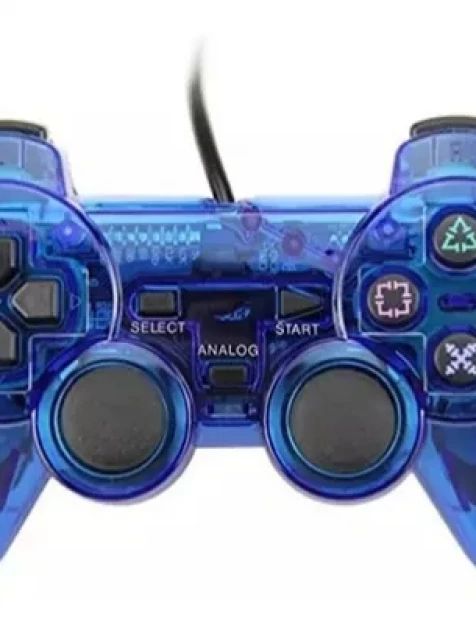 Mando Dual Shock 1 Azul Transparente PSX