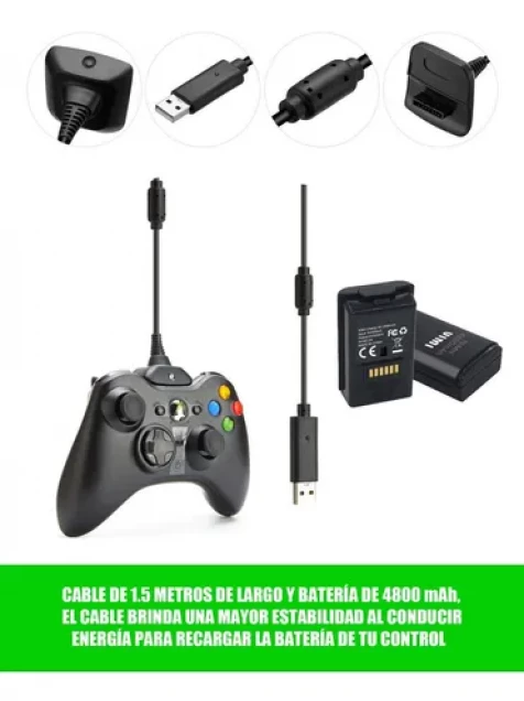 MOD de control XBOX 360, RECARGABLE bateria de litio - UTSOURCE 