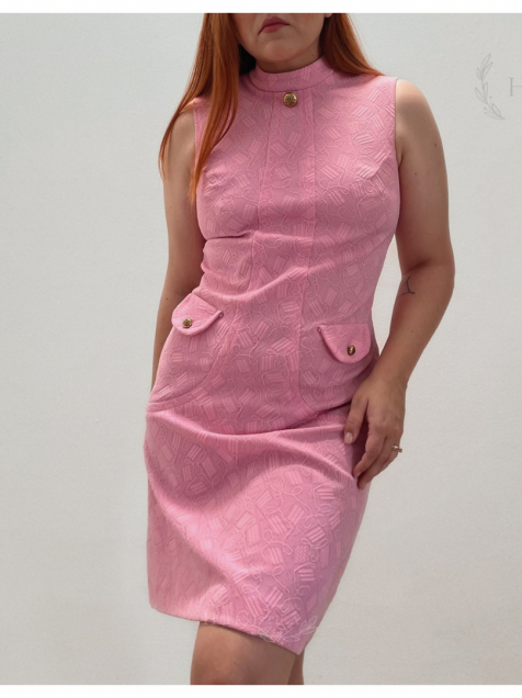 Vestido rosa vintage años 60s - helenistica - LolaPay