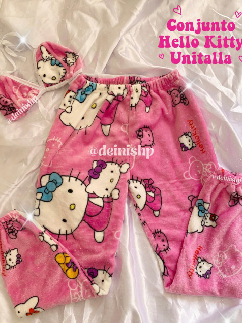 Pijama Hello Kitty Teddy Completa Con playera Conjunto Peluchito -  MMSHOPonline - LolaPay